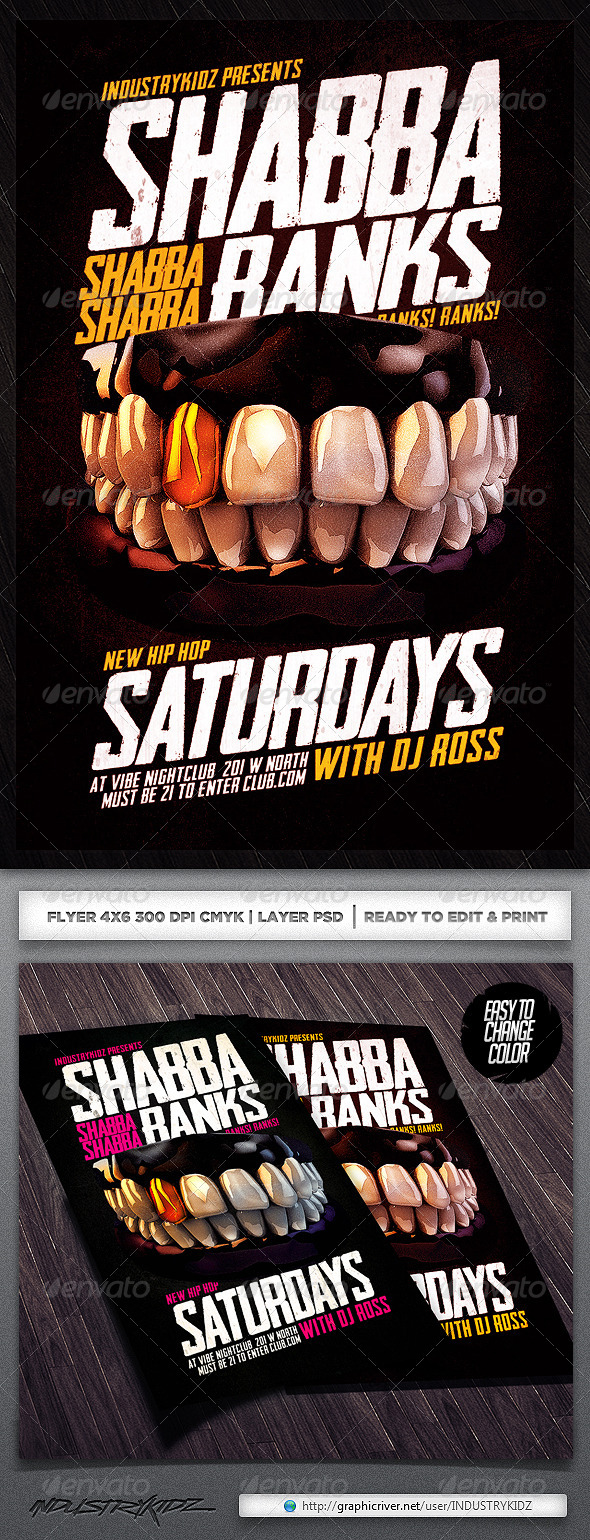GraphicRiver Shabba Ranks Flyer Psd 5943082 GraphicRiver Shabba Ranks Flyer Psd 5943082