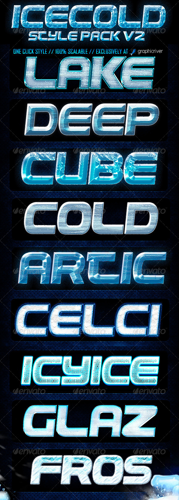 GraphicRiver Ice Cold Photoshop Layer Style V2 5954172 GraphicRiver Ice Cold Photoshop Layer Style V2 5954172