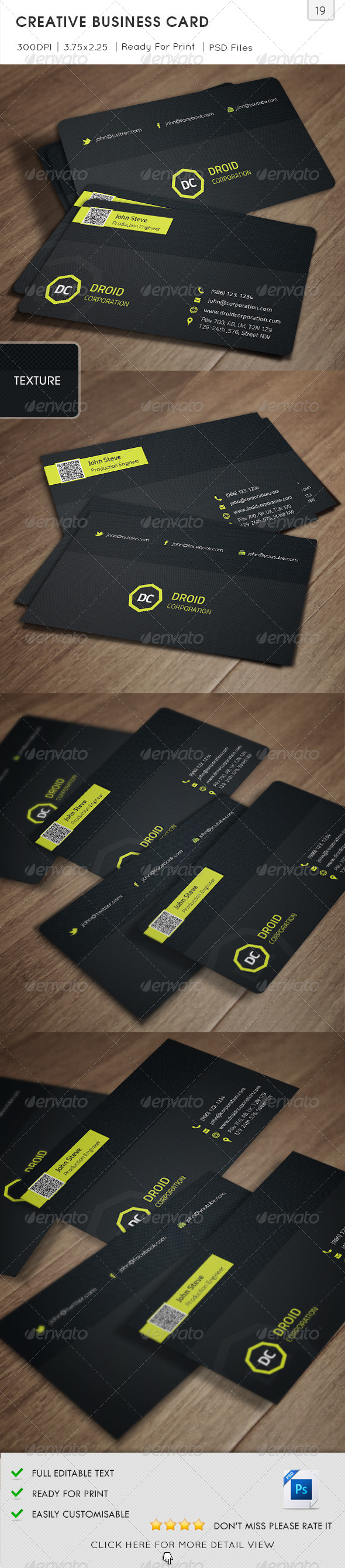 GraphicRiver Creative Business Card v19 5954181 GraphicRiver Creative Business Card v19 5954181