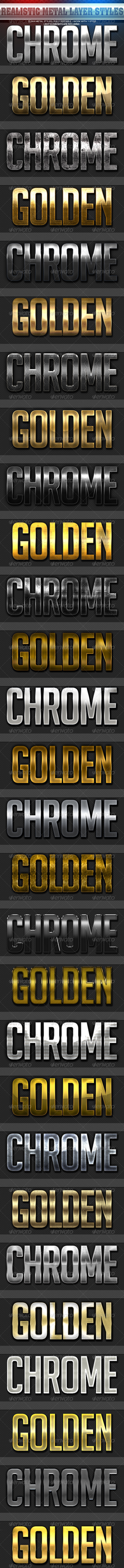GraphicRiver Realistic Metalic Styles 5958444 GraphicRiver Realistic Metalic Styles 5958444