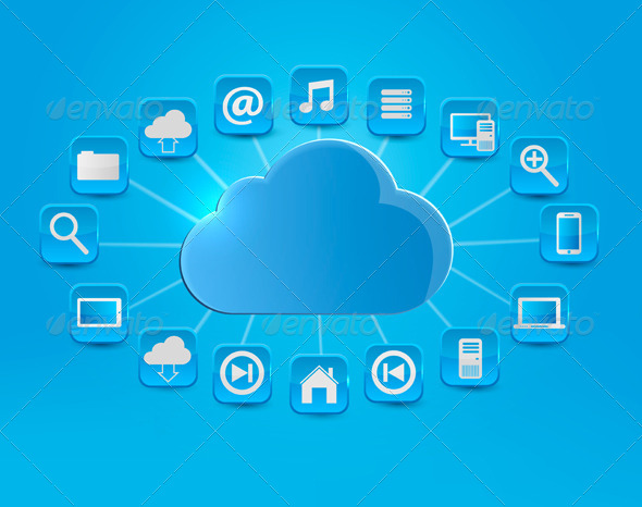 GraphicRiver Cloud Computing Concept Background with Icons 5959989 GraphicRiver Cloud Computing Concept Background with Icons 5959989