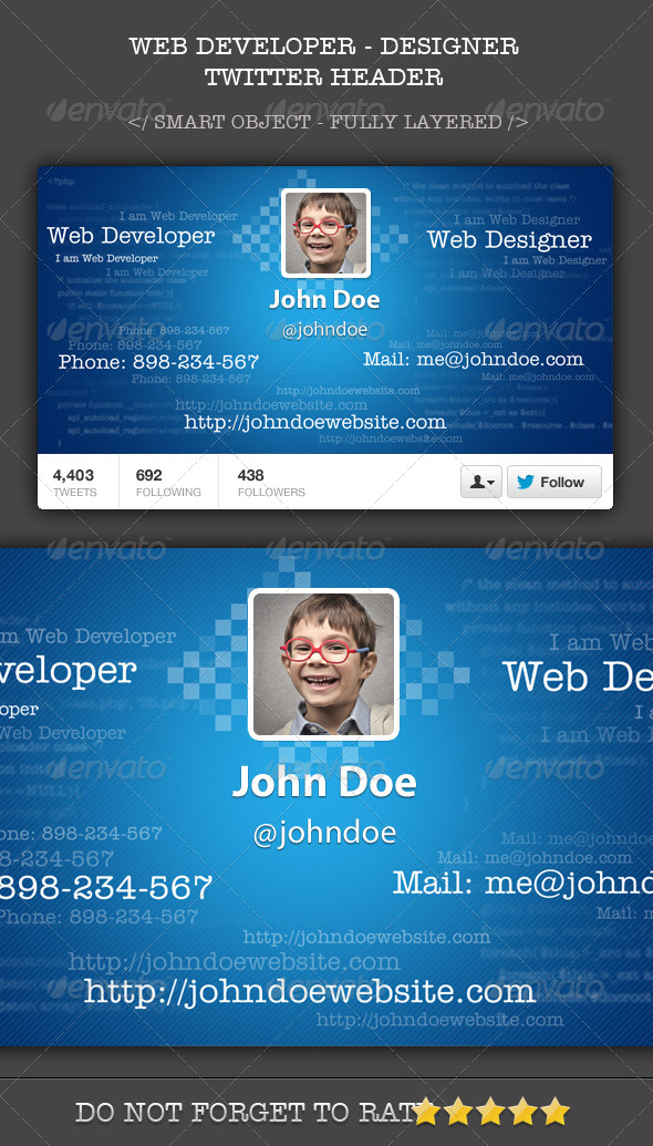 GraphicRiver Web Developer Designer Twitter Header Cover 5929437 GraphicRiver Web Developer Designer Twitter Header Cover 5929437