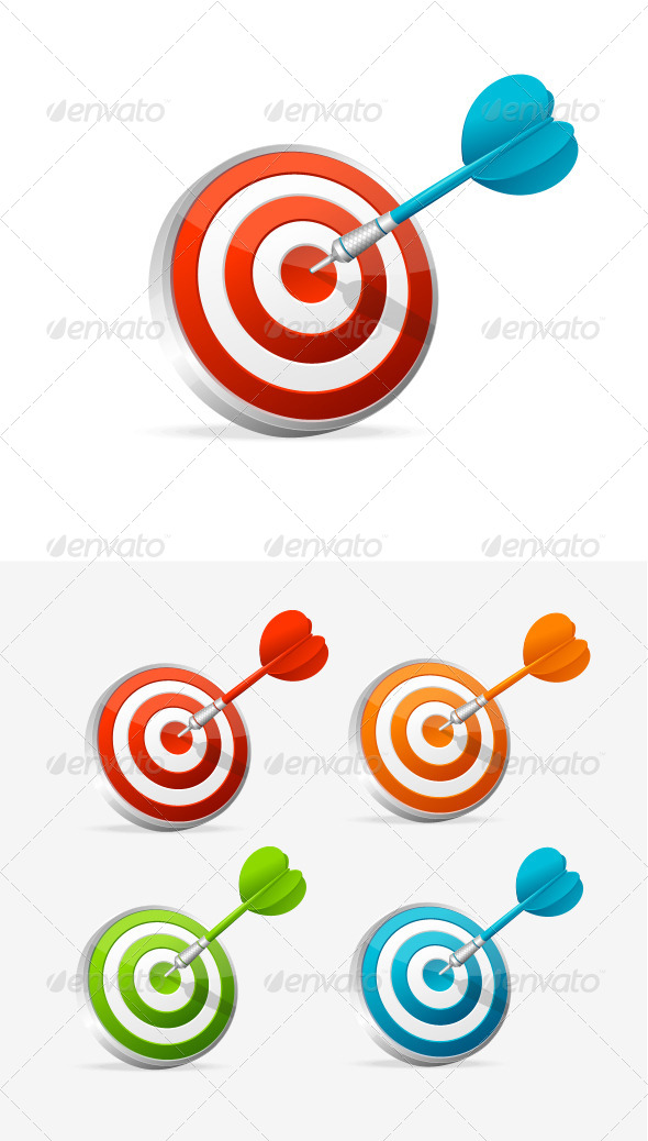 GraphicRiver Dartboard with Dart Colorful Set 5960624 GraphicRiver Dartboard with Dart Colorful Set 5960624