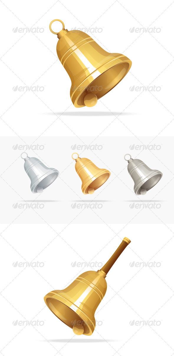 GraphicRiver Christmas Bell Set on White Background 5961101 GraphicRiver Christmas Bell Set on White Background 5961101