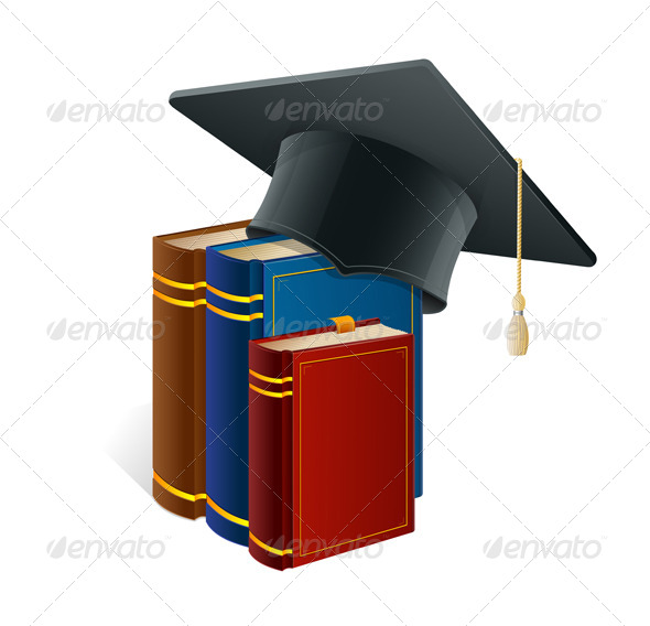 GraphicRiver Graduation Cap with Books 5961283 GraphicRiver Graduation Cap with Books 5961283