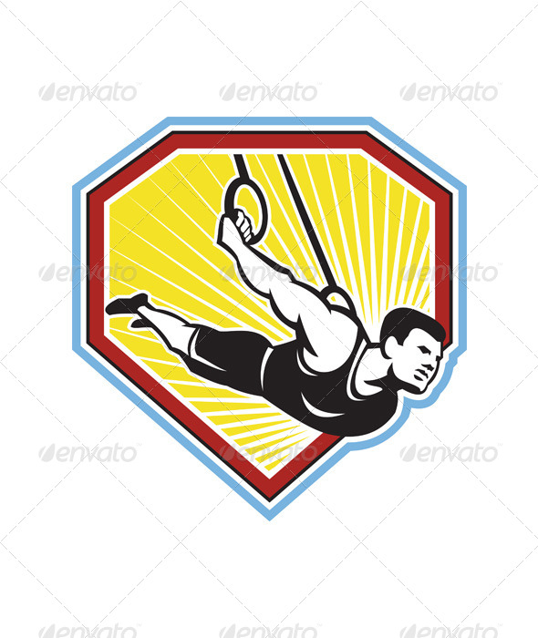 GraphicRiver Crossfit Athlete Muscle-Up Gymnastics Ring Retro 5961948 GraphicRiver Crossfit Athlete Muscle-Up Gymnastics Ring Retro 5961948