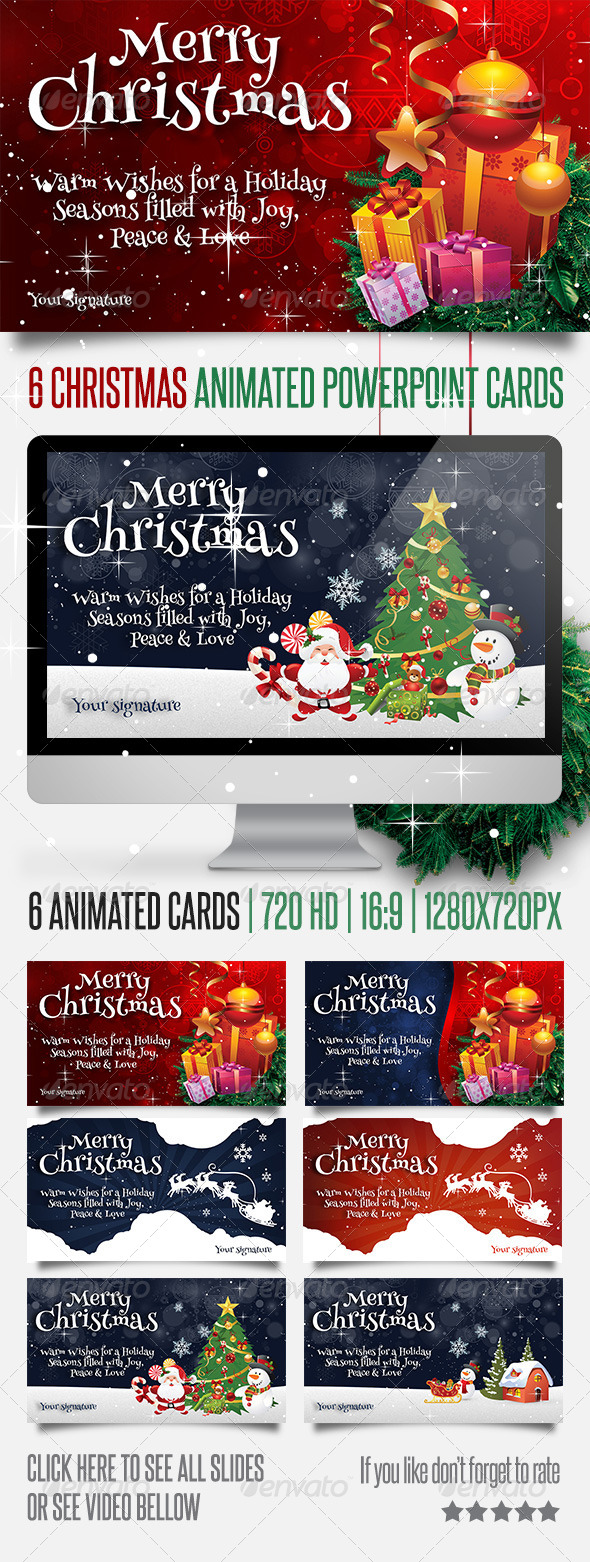 GraphicRiver 6 Christmas Powerpoint Animated Cards 5962240 GraphicRiver 6 Christmas Powerpoint Animated Cards 5962240