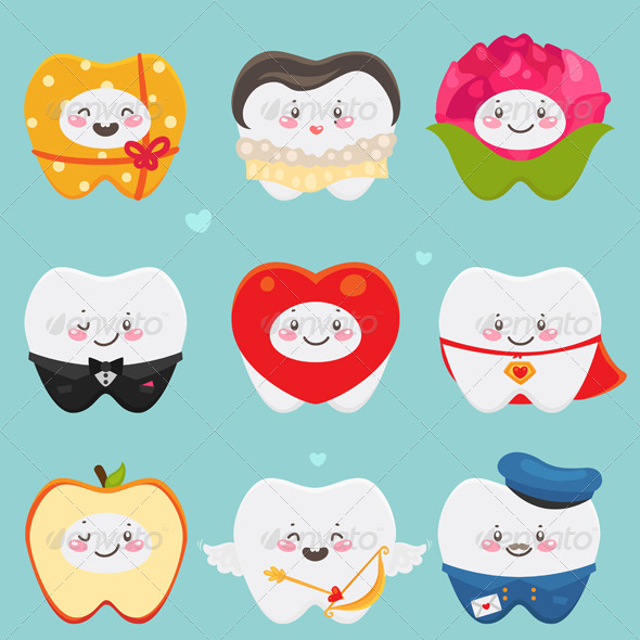 GraphicRiver Teeth on Valentines Day 5964206 GraphicRiver Teeth on Valentines Day 5964206