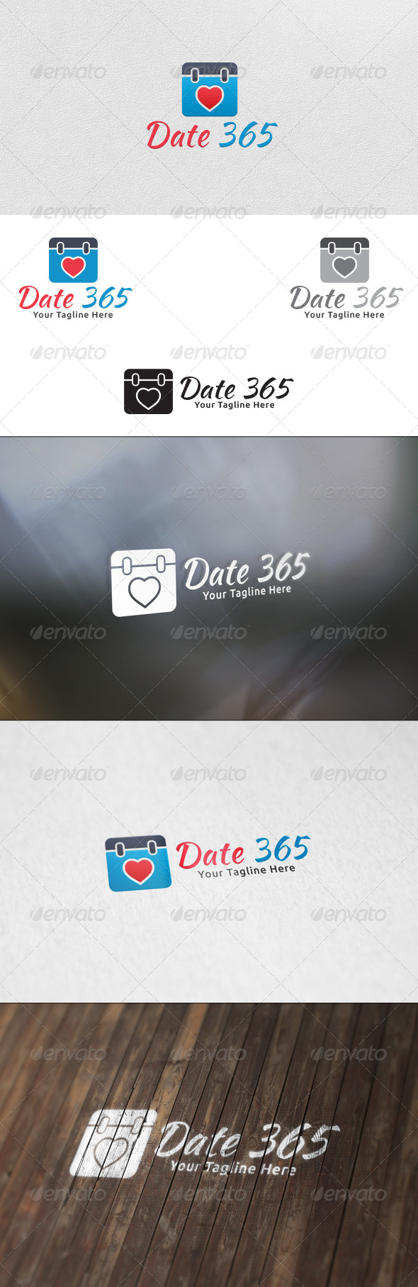 GraphicRiver Date 365 Logo Template 5965156 GraphicRiver Date 365 Logo Template 5965156