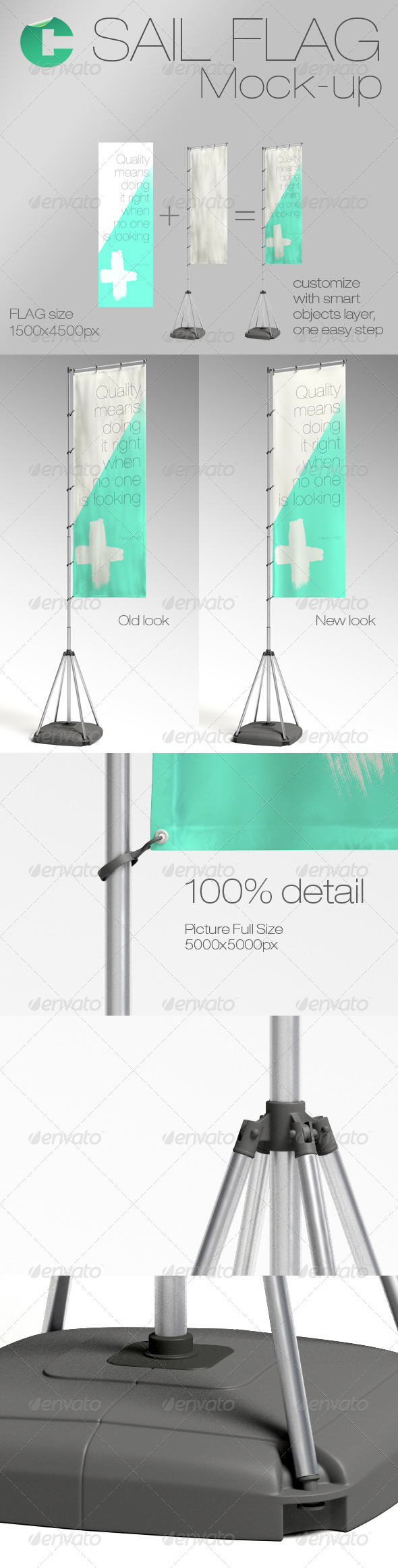 GraphicRiver Sail Flag Mock-up 5969790 GraphicRiver Sail Flag Mock-up 5969790