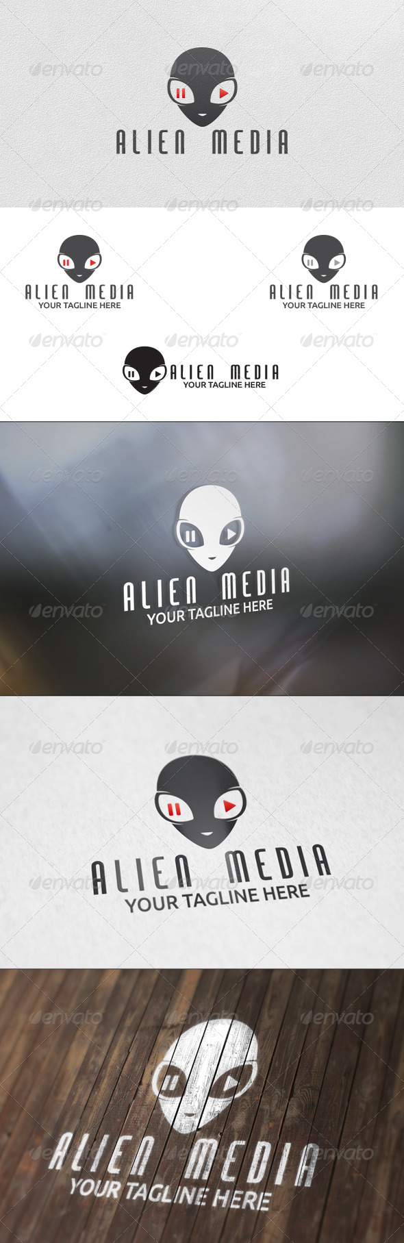 GraphicRiver Alien Media Logo Template 5971286 GraphicRiver Alien Media Logo Template 5971286