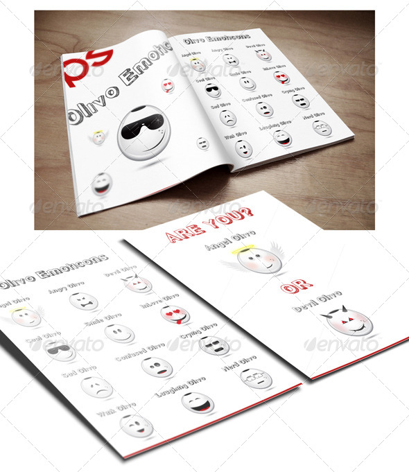 GraphicRiver 12 Olivo Emoticons Set 5934064