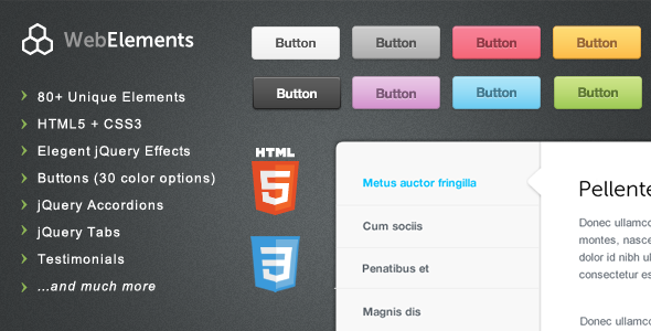 CodeCanyon - Web Elements - Buttons, Tabs, UI - RiP