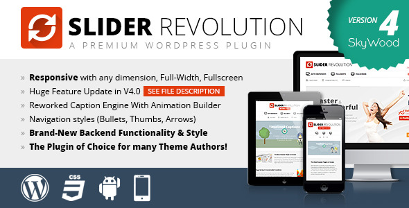Slider Revolution Responsive WordPress Plugin - CodeCanyon Item for Sale