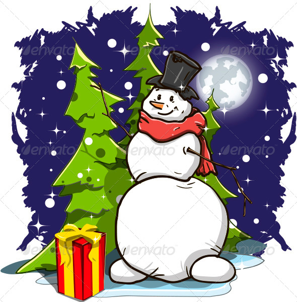 Download Stock Vector - GraphicRiver Snowman 6072170 » Dondrup.com