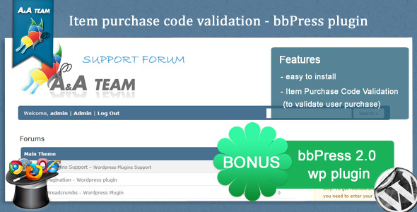 CodeCanyon Item Purchase Code Validation bbPress Plugin 558819 CodeCanyon Item Purchase Code Validation bbPress Plugin 558819