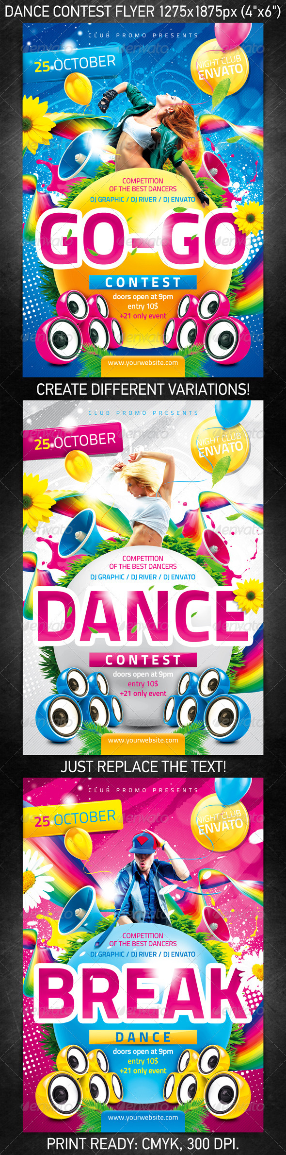 GraphicRiver Dance Contest Flyer 639957 GraphicRiver Dance Contest Flyer 639957