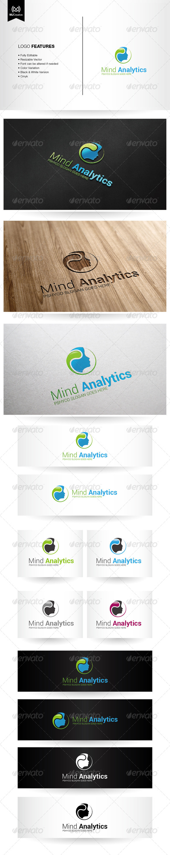 GraphicRiver Mind and Psychology Logo 6137634