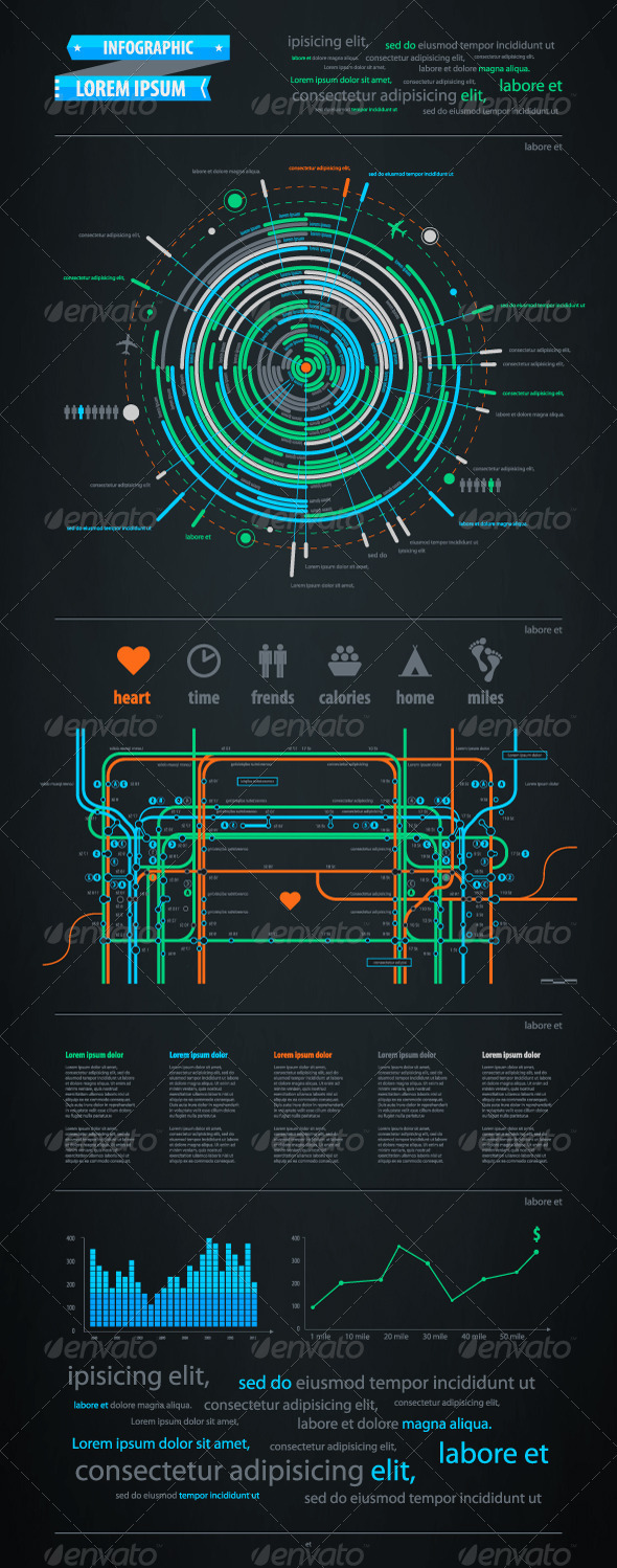 GraphicRiver Infographics element with a map of the city 644822 GraphicRiver Infographics element with a map of the city 644822