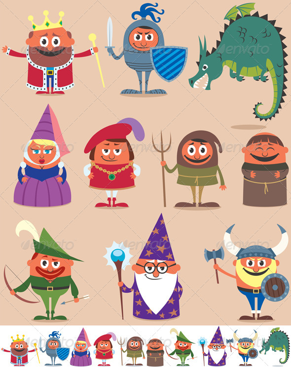 Medieval Cartoon Characters » Tinkytyler.org - Stock Photos & Graphics