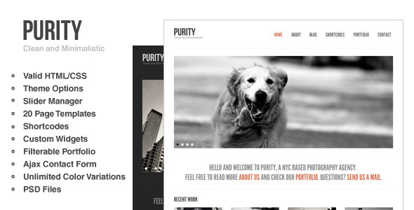 Purity: Clean, Minimal & Bold WordPress Theme Purity: Clean, Minimal & Bold WordPress Theme