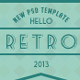 Retro New Psd Template Retro New Psd Template - ThemeForest Item for Sale