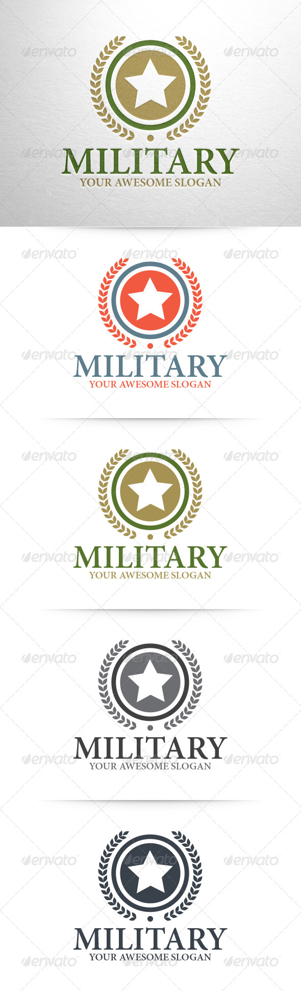 GraphicRiver Military Logo Template 6321892
