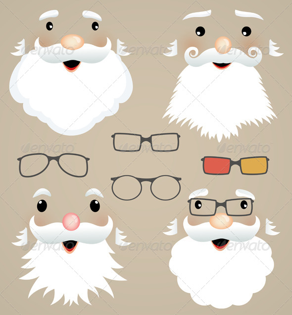 Download Stock Vector - GraphicRiver Set of Christmas Masks 6336043 ...