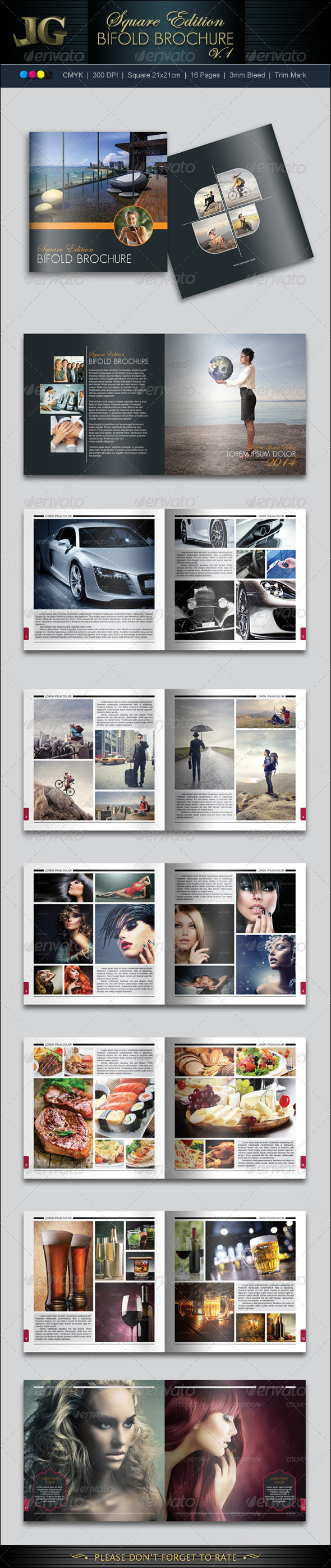 Bifold Brochure V1 - Photo Albums Print Templates