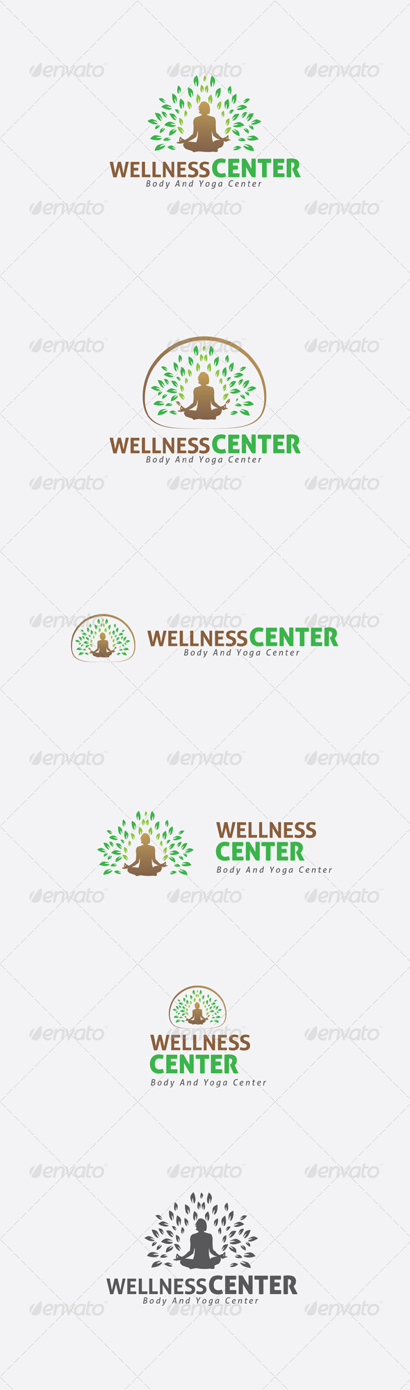 GraphicRiver Yoga and Body Green Logo Template 6365077