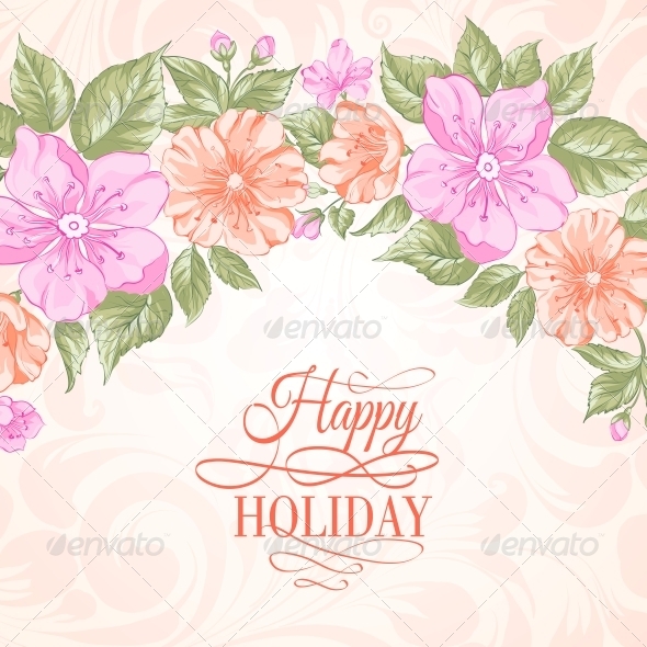 GraphicRiver Sakura Holiday Invitation Card 6393824