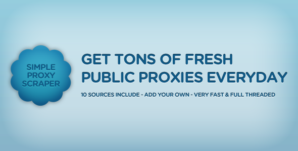 CodeCanyon SimpleProxyScraper Get Tons Of Fresh Proxies 675032 CodeCanyon SimpleProxyScraper Get Tons Of Fresh Proxies 675032