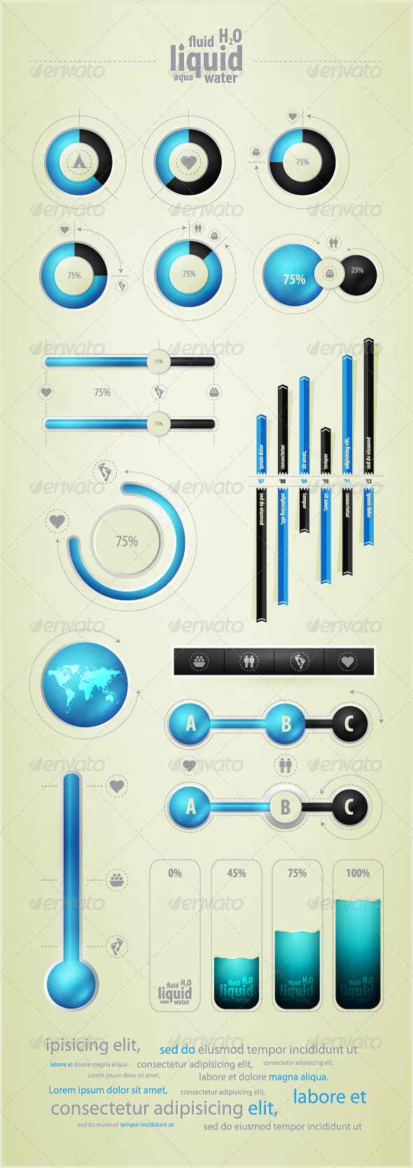 GraphicRiver Infographics element on water and liquid 675179 GraphicRiver Infographics element on water and liquid 675179