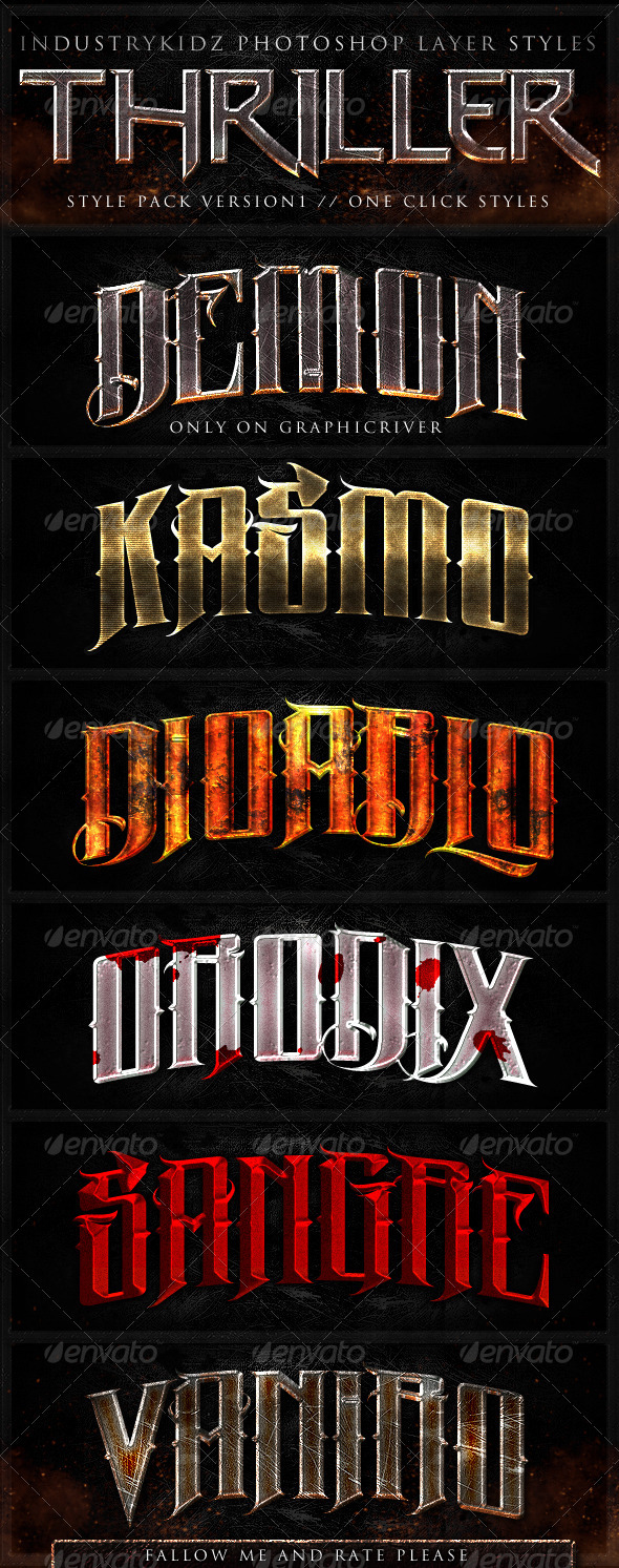 GraphicRiver Thriller Photoshop Layer Styles 676068 GraphicRiver Thriller Photoshop Layer Styles 676068