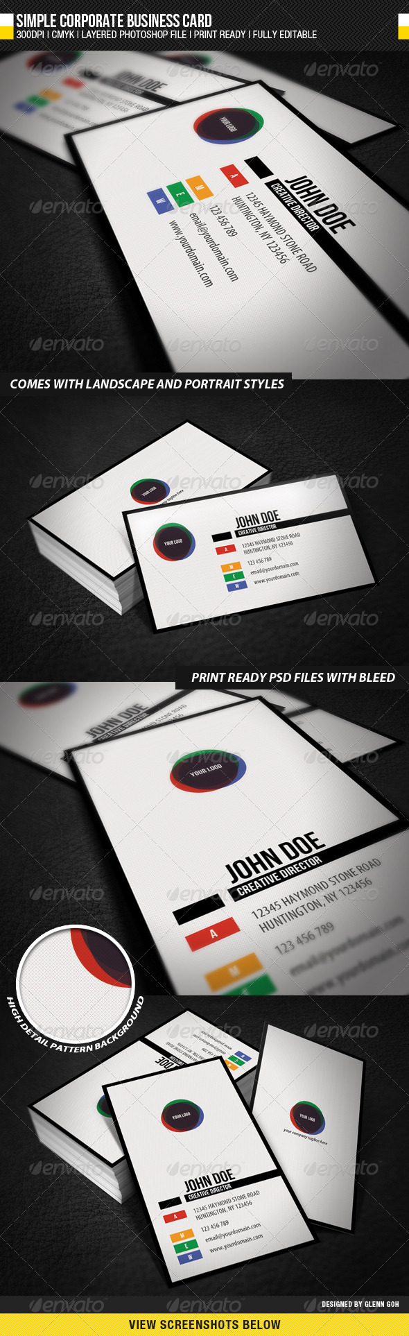 GraphicRiver Simple Corporate Business Card 676385 GraphicRiver Simple Corporate Business Card 676385