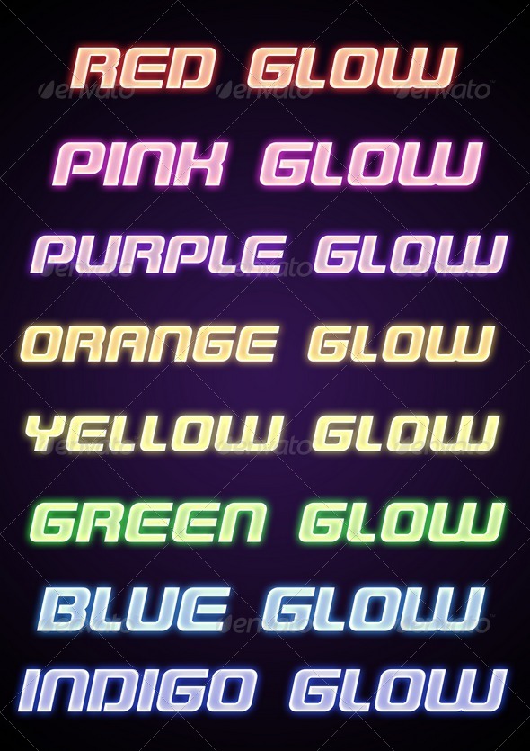 ilumina glowing text styles download