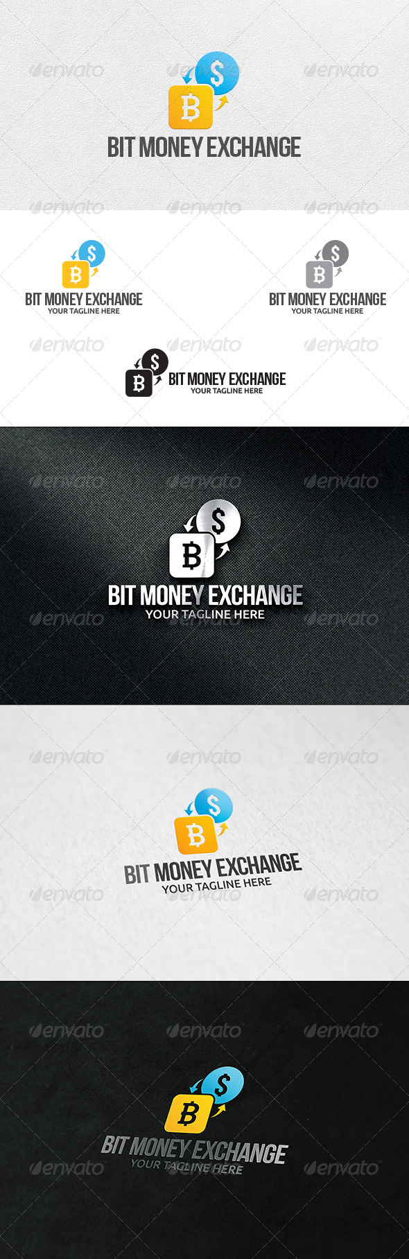 GraphicRiver Bit Money Exchange Logo Template 6610398