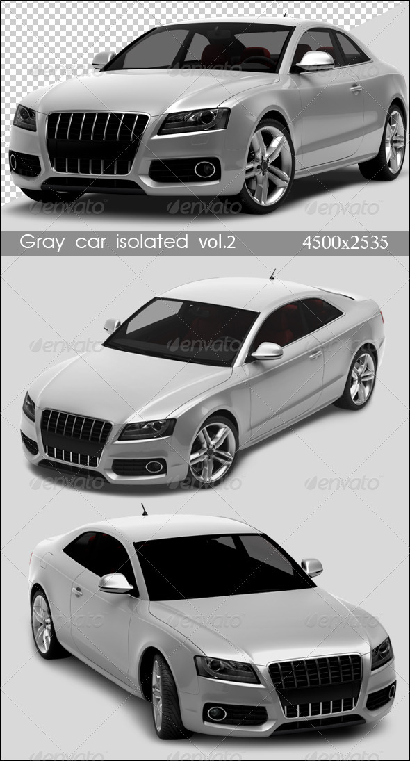 GraphicRiver Gray Cars Isolated Vol.2 694416 GraphicRiver Gray Cars Isolated Vol.2 694416
