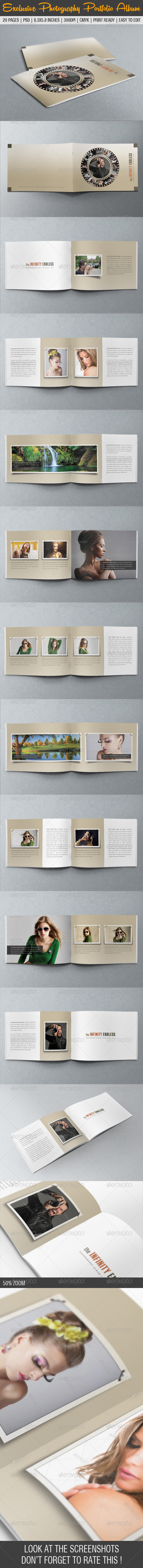 Exclusive Photography Portfolio Album 04 - Photo Albums Print Templates