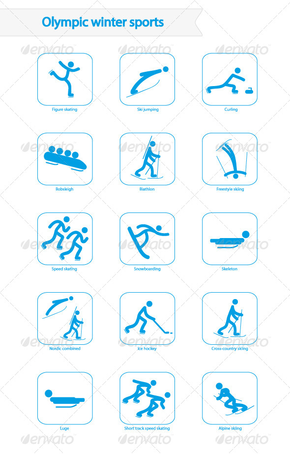 GraphicRiver Winter Olympic Sports Icons 6636573