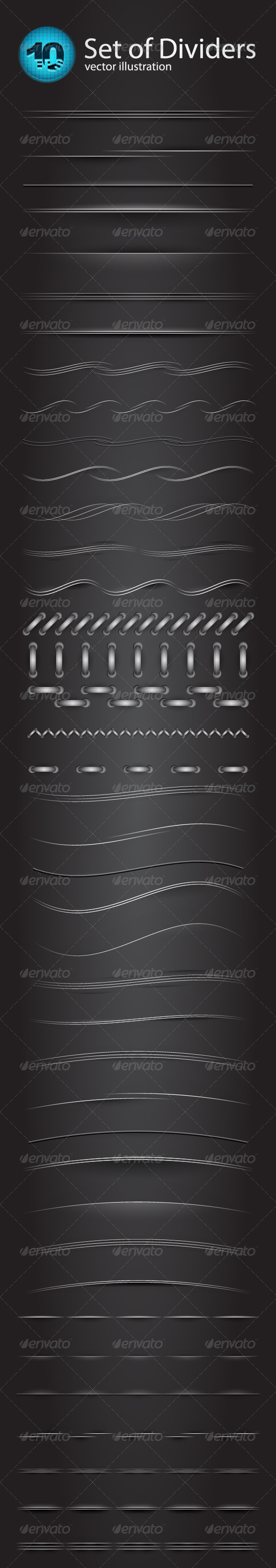 GraphicRiver Vector divider set 679475 GraphicRiver Vector divider set 679475