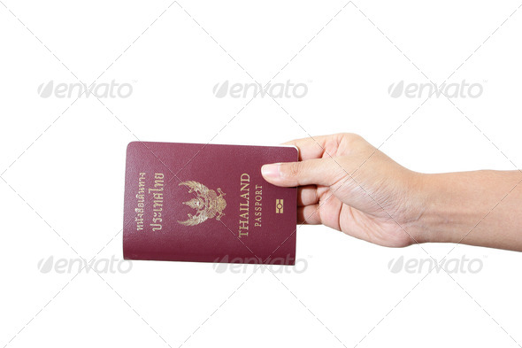 Thailand passport isolated on white background (Misc) Photo Download