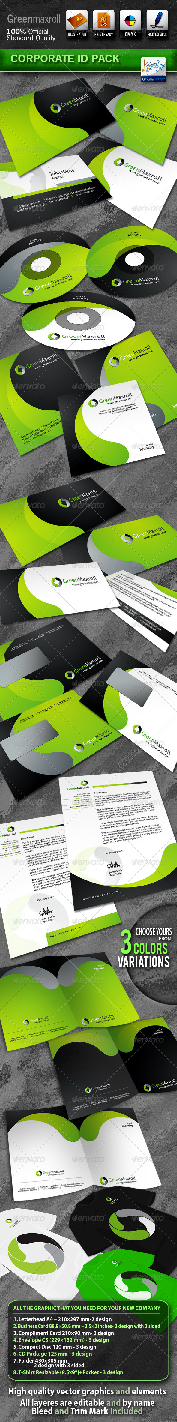 GraphicRiver GreenMaxroll Business Corporate ID Pack With Logo 700023 GraphicRiver GreenMaxroll Business Corporate ID Pack With Logo 700023