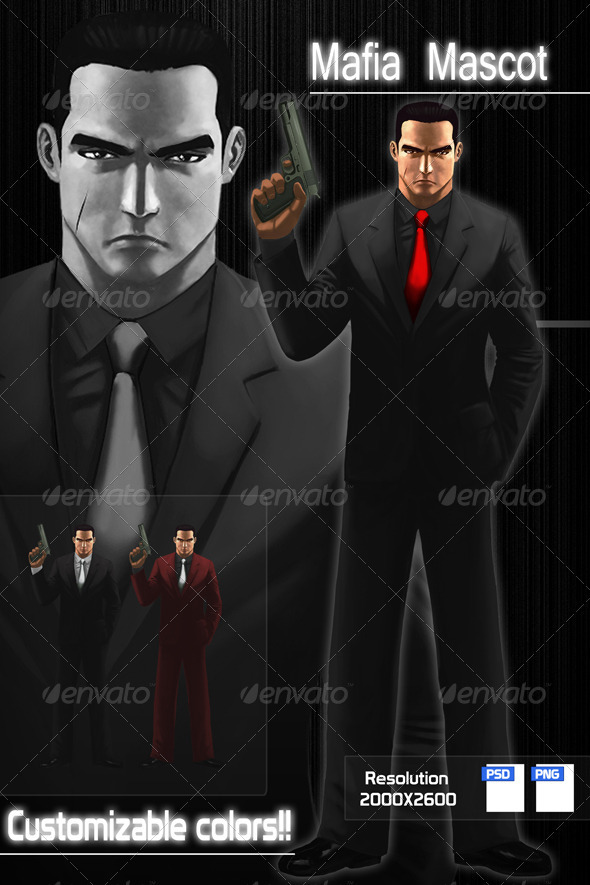 GraphicRiver Mafia Character Design 704121 GraphicRiver Mafia Character Design 704121