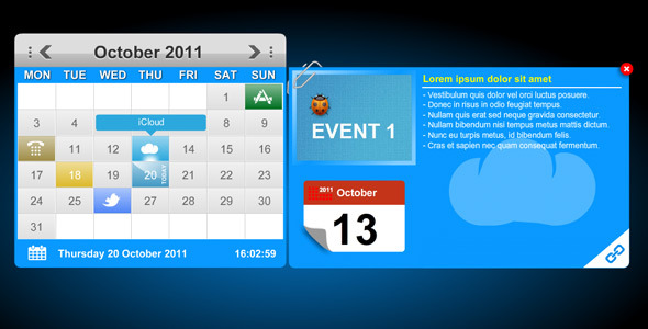 ActiveDen XML Calendar Events with Tool Tips & Custom Icons 697298 ActiveDen XML Calendar Events with Tool Tips & Custom Icons 697298