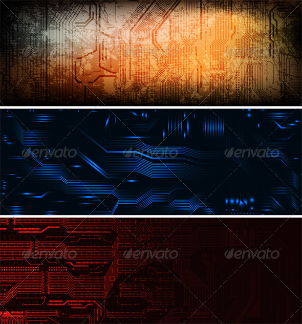 Graphic River banners Vectors - Conceptual Technology 706683 Graphic River banners Vectors - Conceptual Technology 706683