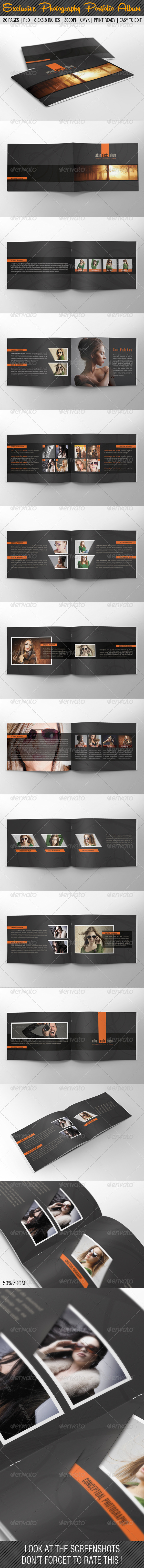 Exclusive Photography Portfolio Album 05 - Photo Albums Print Templates