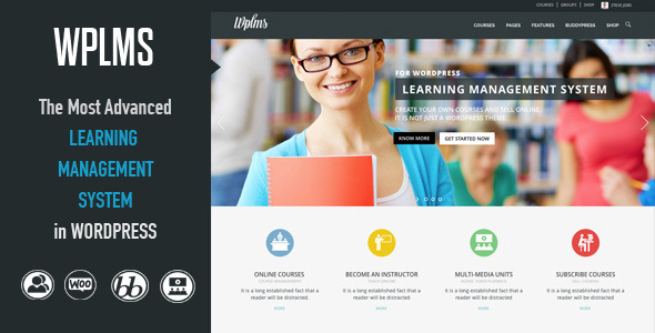 WPLMS Learning Management System - BuddyPress WordPress