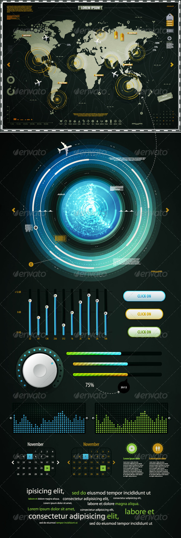 GraphicRiver Infographics Elements of the World Map and EQ 710555 GraphicRiver Infographics Elements of the World Map and EQ 710555