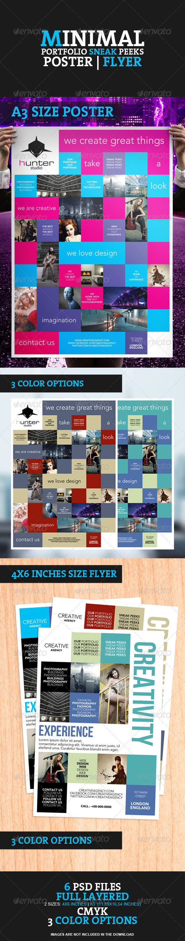 GraphicRiver Minimal Portfolio Sneak Peeks Poster Flyer 717253 GraphicRiver Minimal Portfolio Sneak Peeks Poster Flyer 717253